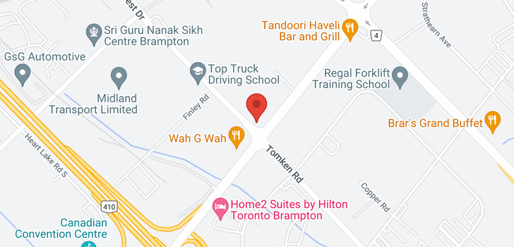 map of 1300 STEELES AVE E